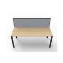 Express 1 Person 1 Workstation With Screen 1200 X 780 X 730Mm Oak Blk