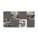 2X Metal Legs Coffee Dining Table Steel Industrial Vintage X Shape