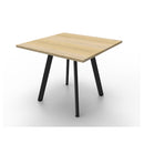 Perpetuity Square Meeting Table 900Mm W X 900Mm D X 730Mm H Oak Black
