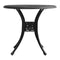 Garden Table Black 78X72 Cm Cast Aluminium