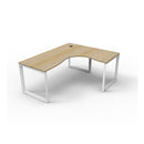 Infinite 1 Person Corner Workstation 1800 X 1500 X 750 X 730Mm Oak Wte