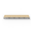 Infinite 10 Person 2 Workstation No Screen 6000 X 1530 X 730Mm Oak Blk