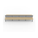 Eternal 8 Person 2 Workstation W Screen 7200 X 1530 X 1200Mm Oak Blk