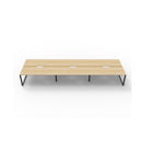 Infinite 6 Person 2 Workstation No Screen 3600 X 1530 X 730Mm Oak Blk