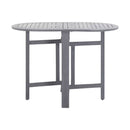 Garden Table Grey 120X70X74 Cm Solid Acacia Wood