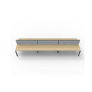 Express 6 Person 2 Workstation W Screen 5400 X 1530 X 1200Mm Oak Blk