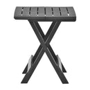 Folding Garden Table Anthracite 45X43X50 Cm Plastic