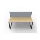 Infinite 2 Person 2 Workstation W Screen 1500 X 1530 X 1200Mm Oak Blk