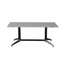 Hurricane Boardroom Table Dual Post 2 Piece Top Double Stage Grey