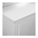 Work Table With Sliding Doors 120X50X95 Cm Stainless Steel