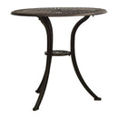 Garden Table Bronze 62X65 Cm Cast Aluminium