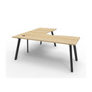 Eternal 1Person 1Corner Workstation 1500 X 1500 X 750 X 730Mm Oak Blk