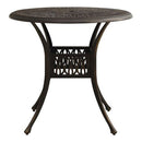Garden Table Bronze 90X74 Cm Cast Aluminium