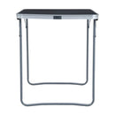 Foldable Camping Table With Metal Frame 80X60 Cm Grey