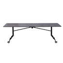 Swift Verge Bending Boardroom Table Driftwood Black