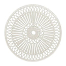 Garden Table White 62X65 Cm Cast Aluminium