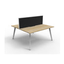 Eternal 2 Person 2 Workstation W Screen 1800 X 1530 X 1200Mm Oak Wte