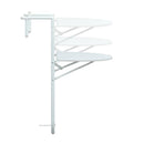 Hanging Balcony Table White Plastic Rattan Look