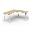 Eternal 1Person 1Corner Workstation 1500 X 1500 X 750 X 730Mm Oak Wte