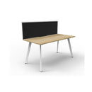 Eternal 1 Person 1 Workstation With Screen 1200 X 780 X 730Mm Oak Whte