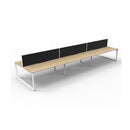 Infinite 6 Person 2 Workstation W Screen 3600 X 1530 X 1200Mm Oak Wte