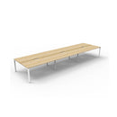 Express 6 Person 2 Workstation No Screen 3600 X 1530 X 730Mm Oak Wte