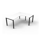 Infinite 1Person Cornerstation 1500X1500X750X730Mm Profile Leg Wte Blk
