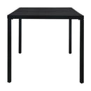 Garden Table 180X83X72 Cm Steel Black