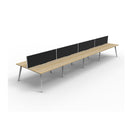 Eternal 8 Person 2 Workstation W Screen 7200 X 1530 X 1200Mm Oak Wte