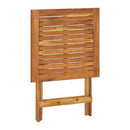 Folding Garden Table 60X60X75 Cm Solid Acacia Wood