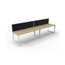 Infinite 2 Person 1 Workstation W Screen 2400 X 780 X 730Mm Oak Wte