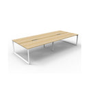 Infinite 4 Person 2 Workstation No Screen 3600 X 1530 X 730Mm Oak Wte