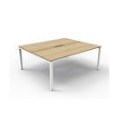 Express 2 Person 2 Workstation No Screen 1200 X 1530 X 730Mm Oak Wte