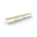 Infinite 3 Person 1 Workstation No Screen 4500 X 750 X 730Mm Oak Wte
