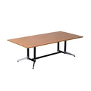 Hurricane Boardroom Table Dual Post 1 Piece Top Single Stage Beech