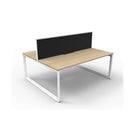 Infinite 2 Person 2 Workstation W Screen 1200 X 1530 X 1200Mm Oak Wte