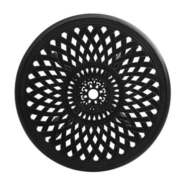 Garden Table Black 78X72 Cm Cast Aluminium