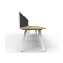Eternal 3 Person 1 Workstation With Screen 3600 X 780 X 730Mm Oak Whte