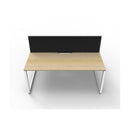Infinite 2 Person 2 Workstation W Screen 1800 X 1530 X 1200Mm Oak Wte