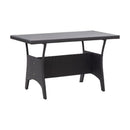 Garden Table 130X70X66 Cm Poly Rattan