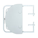 Hanging Balcony Table White Plastic Rattan Look