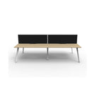 Eternal 4 Person 2 Workstation W Screen 3000 X 1530 X 1200Mm Oak Wte