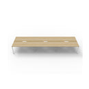 Express 6 Person 2 Workstation No Screen 3600 X 1530 X 730Mm Oak Wte