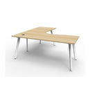 Eternal 1Person 1Corner Workstation 1500 X 1500 X 750 X 730Mm Oak Wte