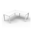 Infinite 1Person Cornerstation 1800X1800X750X730Mm Profile Leg White