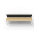 Express 4 Person 2 Workstation W Screen 2400 X 1530 X 1200Mm Oak Wte