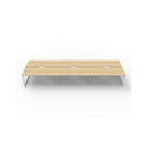 Infinite 6 Person 2 Workstation No Screen 5400 X 1530 X 730Mm Oak Wte