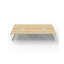 Infinite 4 Person 2 Workstation No Screen 2400 X 1530 X 730Mm Oak Wte