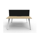 Eternal 2 Person 2 Workstation W Screen 1800 X 1530 X 1200Mm Oak Wte