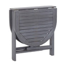 Garden Table Grey 120X70X74 Cm Solid Acacia Wood